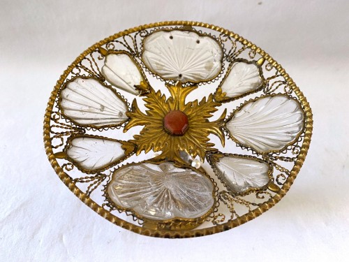 Objet de décoration Cassolettes, coupe et vase - Coupe en cristal de roche montée