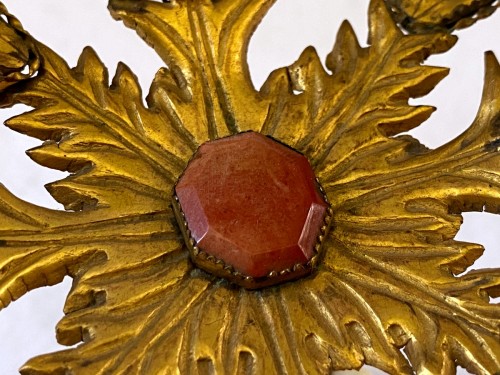 Antiquités - Coupe en cristal de roche montée