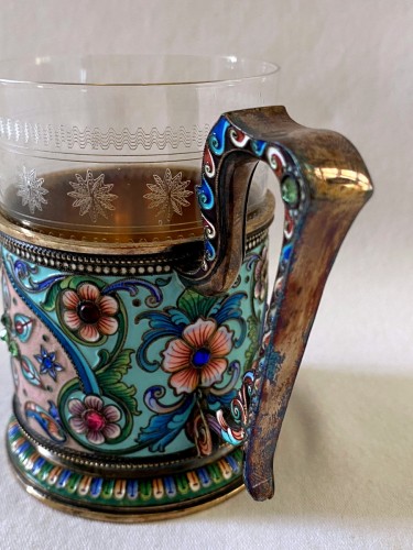 Fabergé cup in vermeil and enamel - Art nouveau