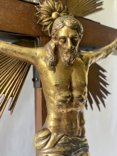 Christ en bronze doré haute époque - Louis XIII
