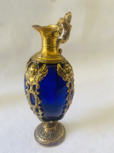 Paire de vases en verre bleu, Naples vers 1600 - Jullion Antiquités