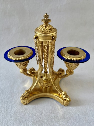 Victor Paillard, paire de candélabres en bronze doré - Jullion Antiquités