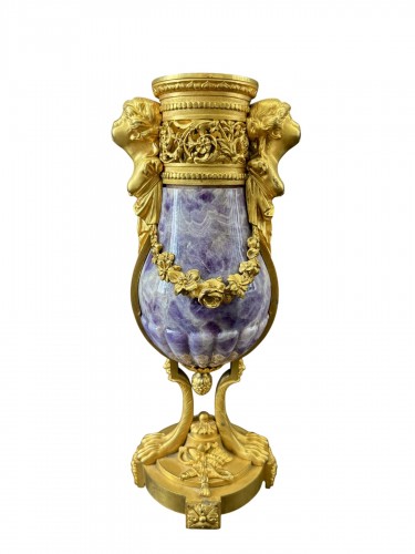 Vase en améthyste et bronze doré