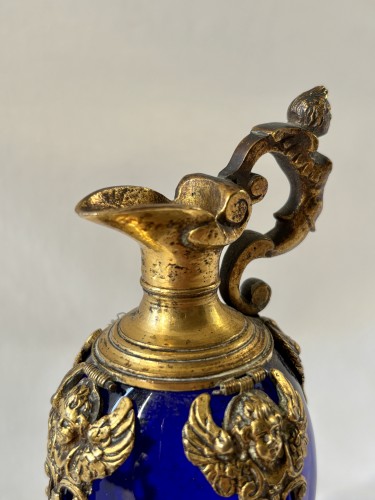 XVIIe siècle - Vases en verre soufflé et cuivre doré Naples vers 1600