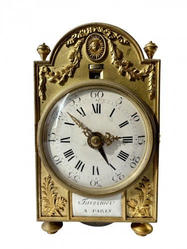 Pendule de bureau d'officier d'époque Louis XVI
