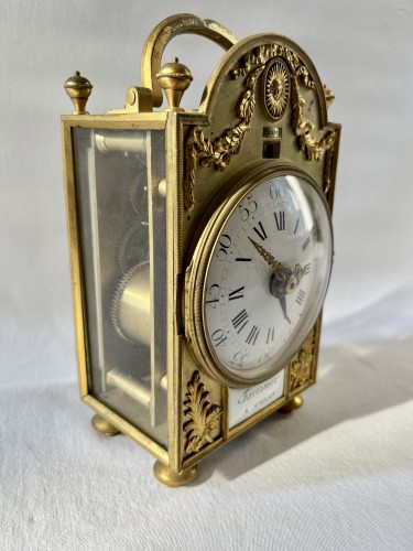 Horlogerie Pendule - Pendule de bureau d'officier d'époque Louis XVI