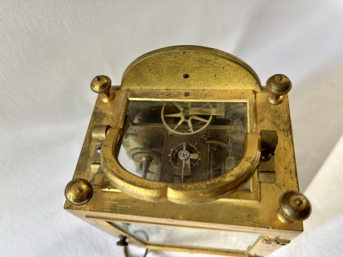 Antiquités - Pendule de bureau d'officier d'époque Louis XVI