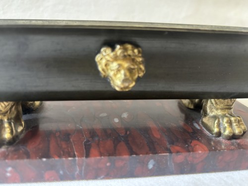 Objet du Grand tour bain en bronze et marbre - Jullion Antiquités