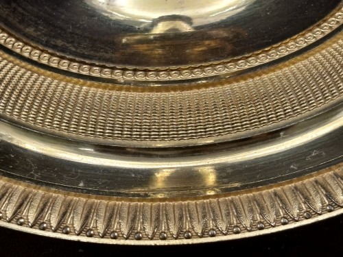XIXe siècle - Paire de bougeoirs Empire en bronze doré - Claude Galle