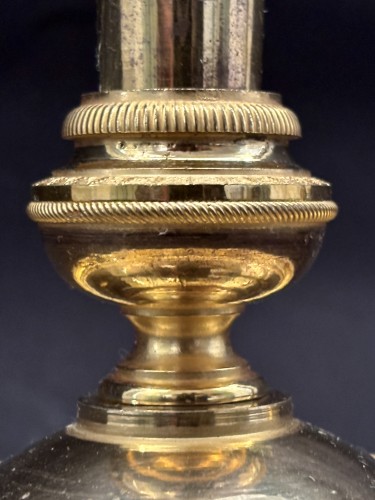 Empire - Paire de bougeoirs Empire en bronze doré - Claude Galle