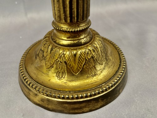 XVIIIe siècle - Paire de lampes bouillotte d'époque Louis XVI