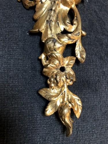 Paire d'appliques régence en bronze doré - Jullion Antiquités
