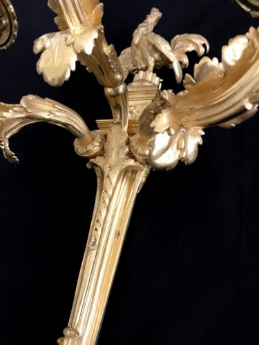 Napoléon III - Paire d'appliques en bronze doré