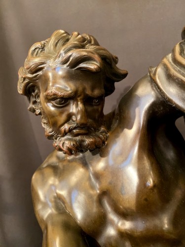 XIXe siècle - Grande sculpture en bronze par Raingo frères