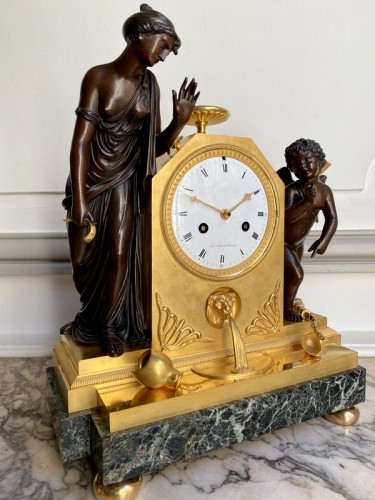 Horlogerie Pendule - Pendule Empire en bronze doré