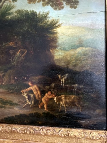 Antiquités - Les bacchanales - Peinture Flamande attribuée à l'artiste Gérard de Lairesse (1640-1711)