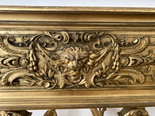 Napoleon III planter in gilded wood - Furniture Style Napoléon III