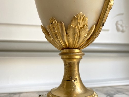 Antiquités - Paire de chandeliers Louis XVI