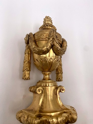 Paire d'appliques en bronze doré finXIXe - Jullion Antiquités