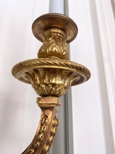 Napoléon III - Paire d'appliques en bronze doré finXIXe