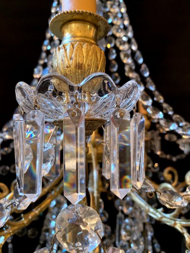 XIXe siècle - Lustre en cristal de Baccarat