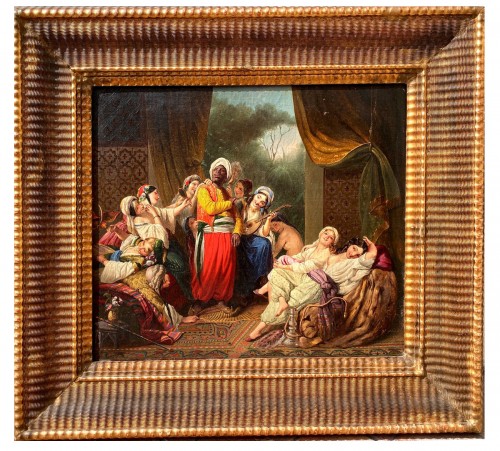 Harem, Peinture orientaliste - Abbati Vincenzo (1803-1866)