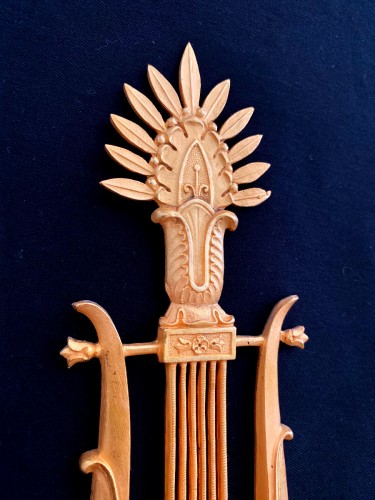Paire d'appliques Empire en bronze doré - Jullion Antiquités