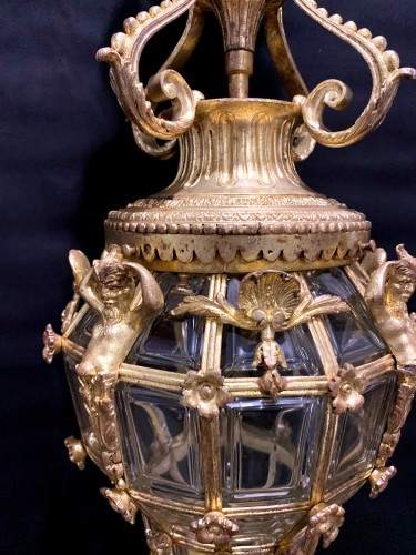 Lanterne en bronze doré fin 19e - Jullion Antiquités