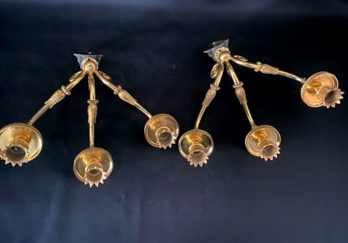 Paire d'appliques de trumeaux Directoire - Directoire
