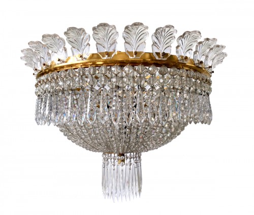 Baccarat - Lustre couronne en cristal