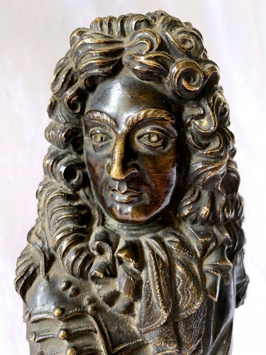 Sculpture Sculpture en Bronze - Buste en bronze du marécharal Nicolas de Catinat