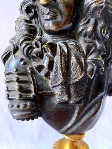 Buste en bronze du marécharal Nicolas de Catinat - Jullion Antiquités