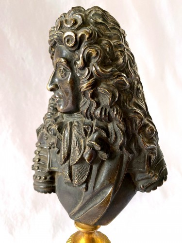 XVIIIe siècle - Buste en bronze du marécharal Nicolas de Catinat