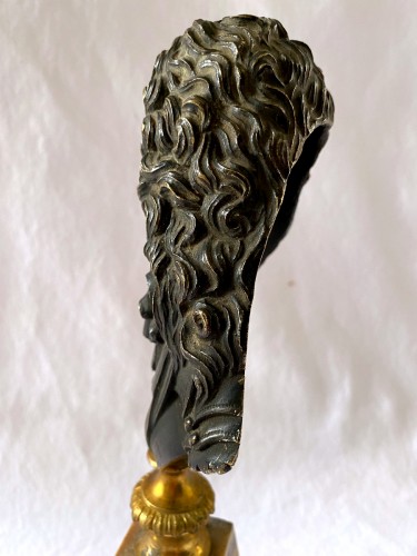 Louis XIV - Buste en bronze du marécharal Nicolas de Catinat