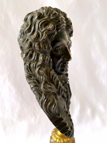 Antiquités - Buste en bronze du marécharal Nicolas de Catinat