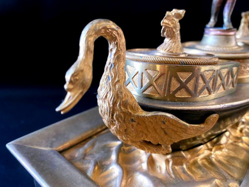 19th century - Empire inkwell in Roman ship