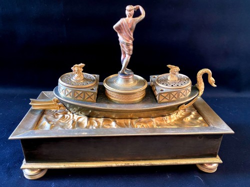 Antiquités - Empire inkwell in Roman ship