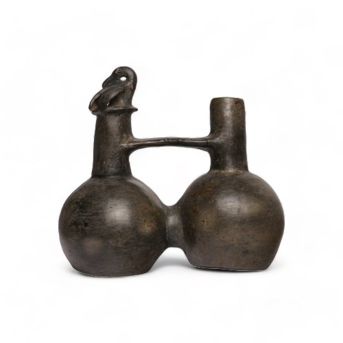 Vase siffleur précolombien. Chimú. XIe - XVe siècle ap. J.-C. - Kinder Kunstkammer