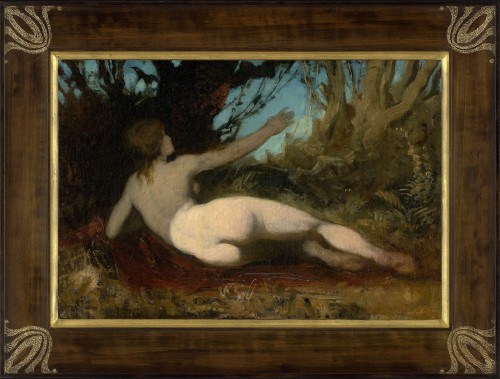 XIXe siècle - HANS MAKART Salzbourg 1840 – 1884 Vienne « Acte de dos »