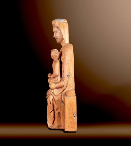 Late romanesque madonna  “Sedes Sapientiae” - 