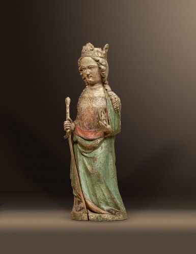 Saint Catherine, Cologne circa 1370/80 - Sculpture Style 