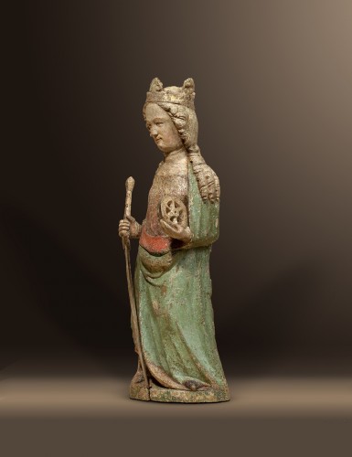 Sculpture  - Saint Catherine, Cologne circa 1370/80