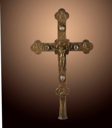 Croix de présentation, Allemagne du Sud ou Italie du Nord vers 1500 - Kolhammer & Mahringer Fine Arts