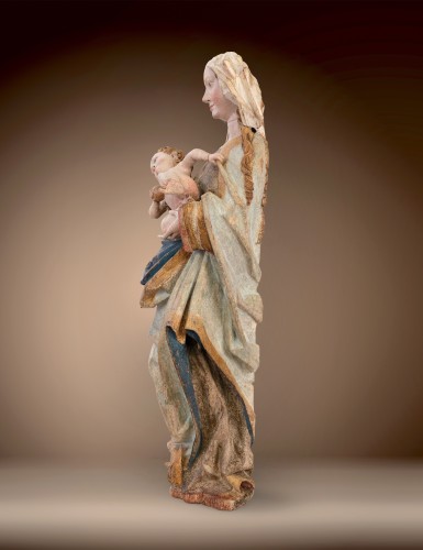 Madone au Croissant de Lune, Atelier du maître Hans Klocker - Kolhammer & Mahringer Fine Arts