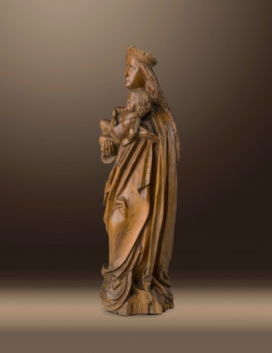 Madonne en Bois de tilleul vers 1510/15 - Sculpture Style 