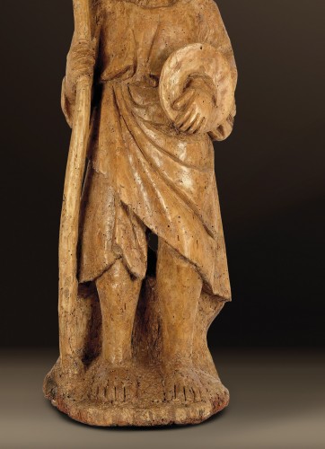 Sculpture  - Saint Christopher, Spain Around 1200