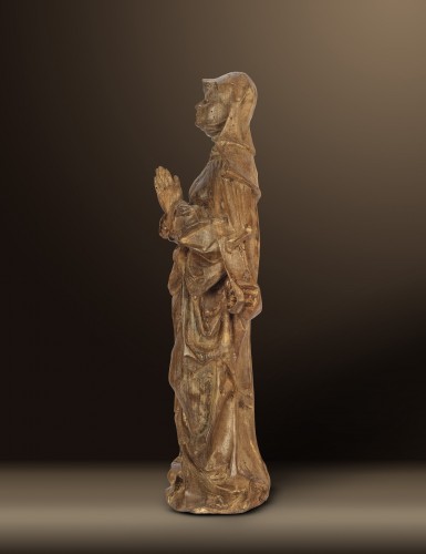 Sculpture Sculpture en Bois - Hildegarde de Bingen - Attribué à Daniel Mauch (1477 - 1540)