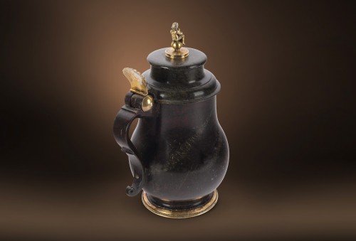 XVIIIe siècle - Pot à thé en Serpentine