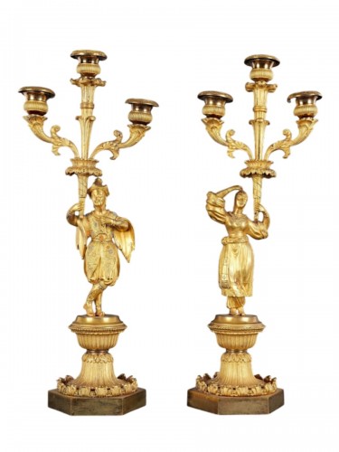 Paire de candélabres