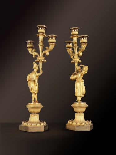 Luminaires Lustre - Paire de candélabres